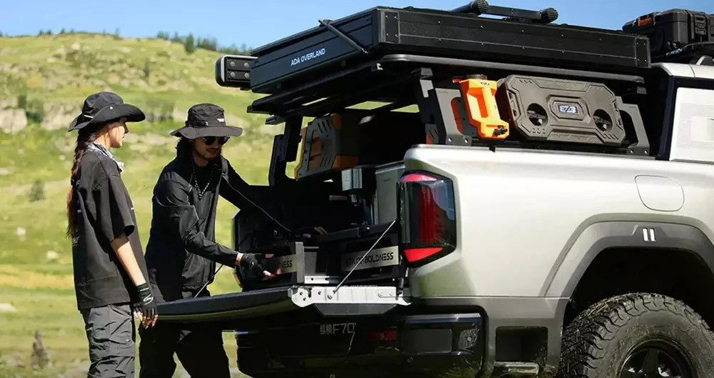 Bán tải hybrid Jetour Zongheng F700: Sạc 10 phút, chạy 1.300 km, đầu giống Land Cruiser thách thức Ford Ranger và Toyota Hilux - Ảnh 2.
