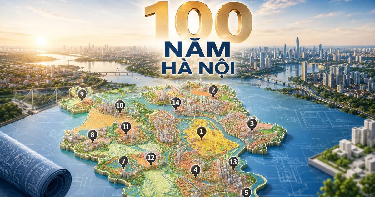 Quy hoạch Hà Nội 100 năm: Lần đầu tiên Thủ đô định hình mạng lưới 14 đô thị trên hơn 176.700ha đất