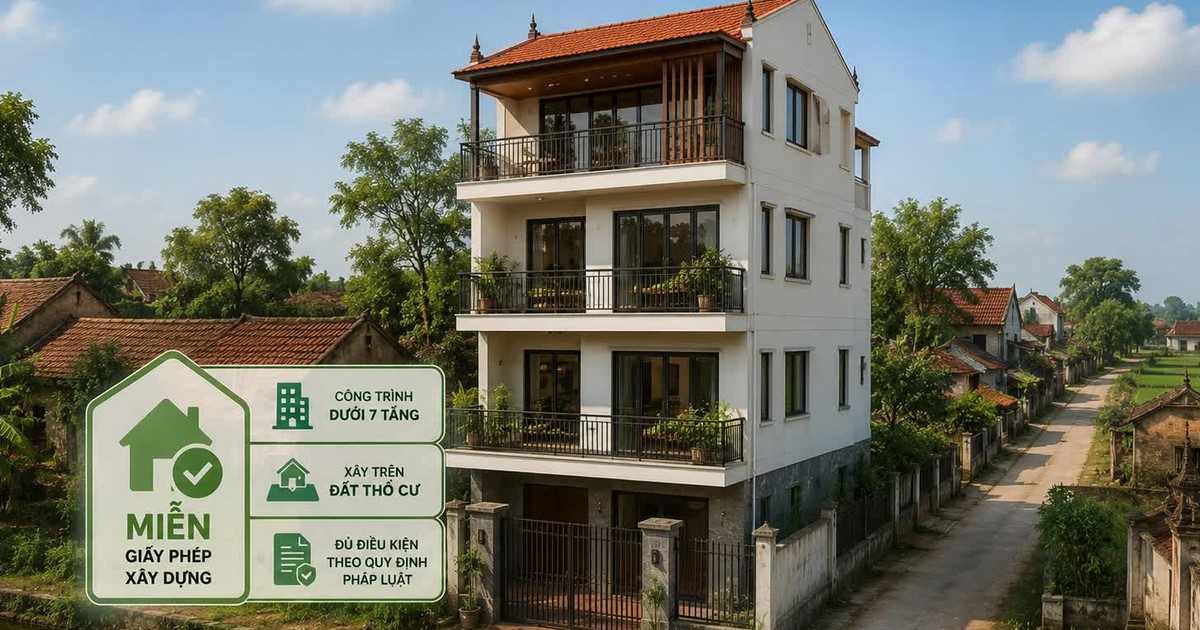Từ nay, nhiều trường hợp xây nhà dưới 7 tầng chính thức được miễn giấy phép xây dựng