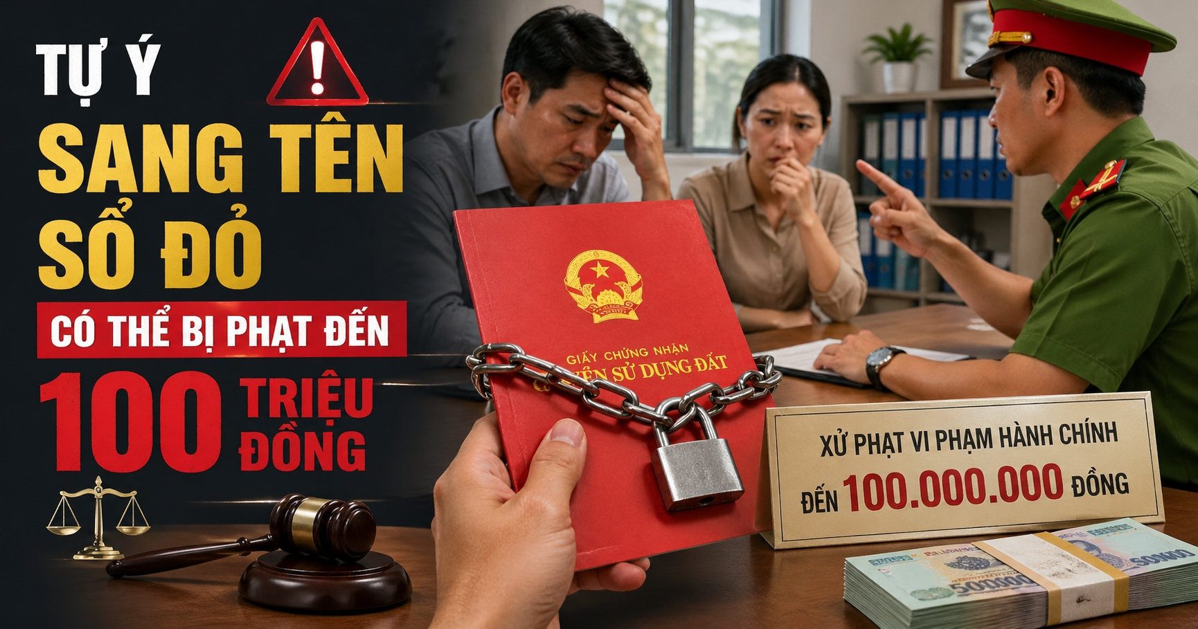 Từ nay, tự ý sang tên sổ đỏ trái quy định có thể bị phạt đến 100 triệu đồng- Ảnh 1.