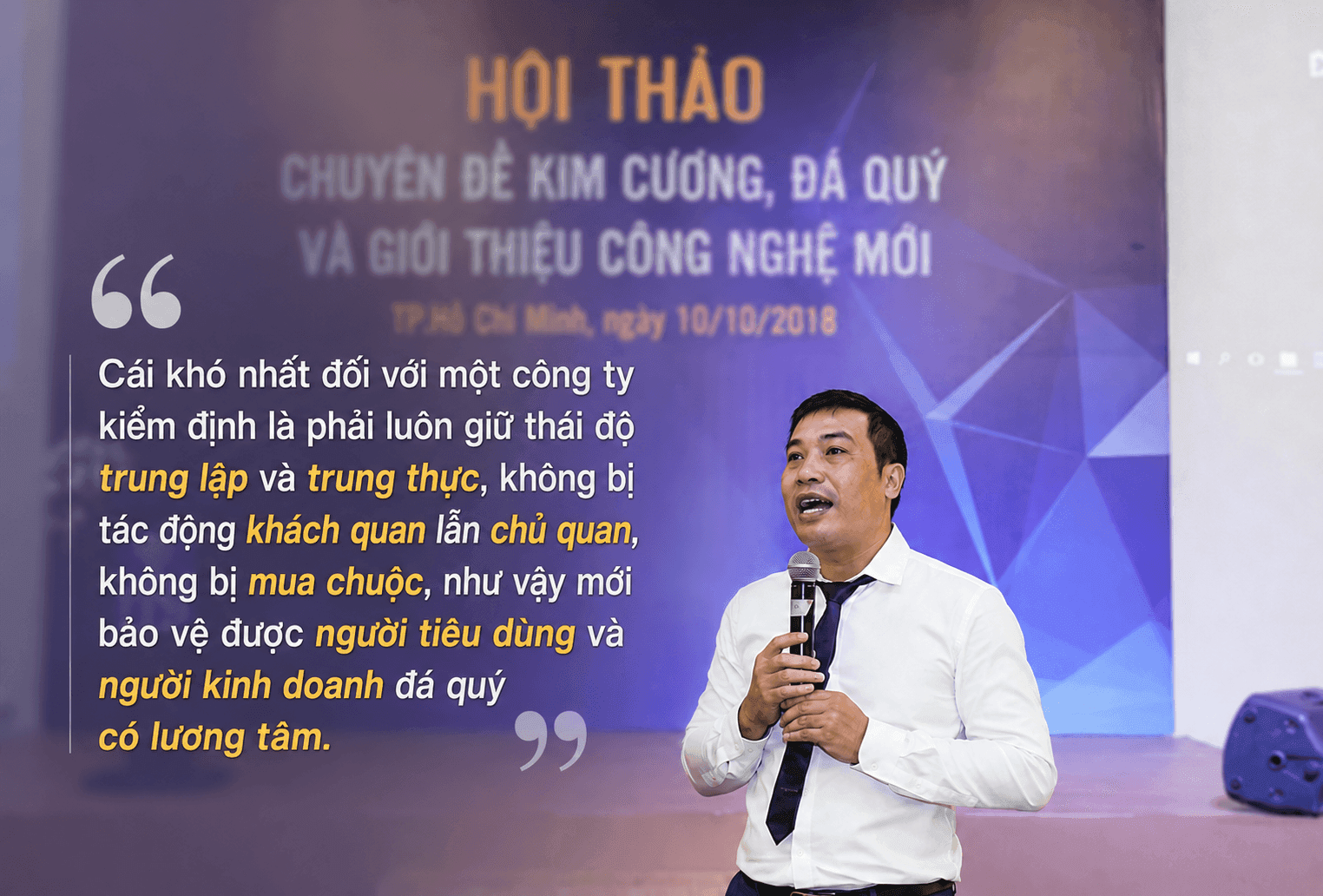 Trước khi bị bắt, Giám đốc Đặng Ngọc Thảo của PNJ LAB từng khẳng định: Cái khó nhất đối với một công ty kiểm định là phải luôn giữ thái độ trung lập và trung thực, không bị mua chuộc - Ảnh 4.
