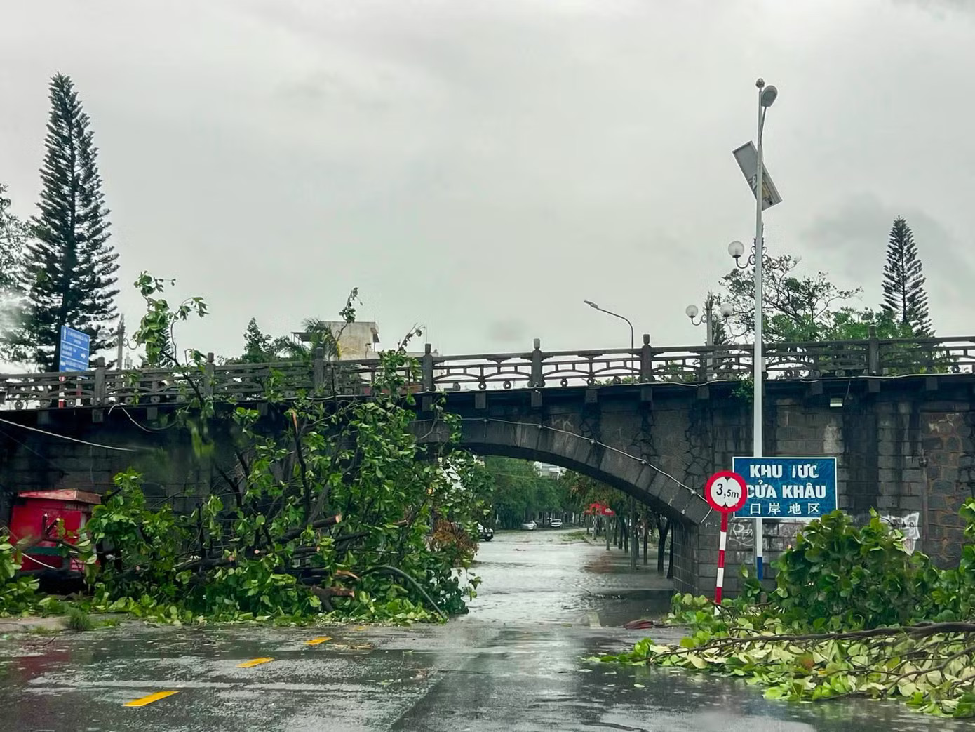 Móng Cái tan hoang không nhận ra sau bão số 1 - Ảnh 1.