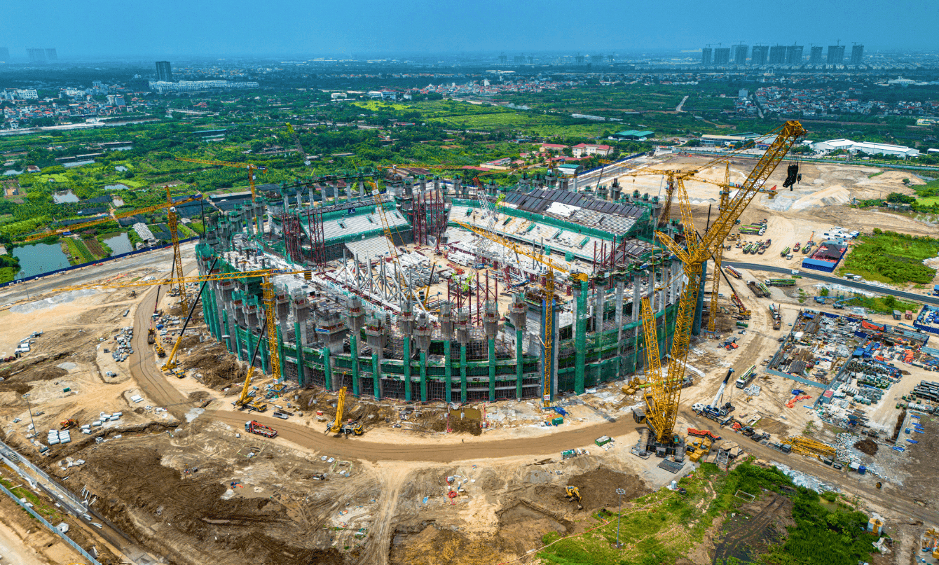 Tập đoàn Đại Dũng chuẩn bị 'chồng' 55.000 tấn thép lên mái hai sân vận động 200.000 chỗ của Việt Nam - Ảnh 2.