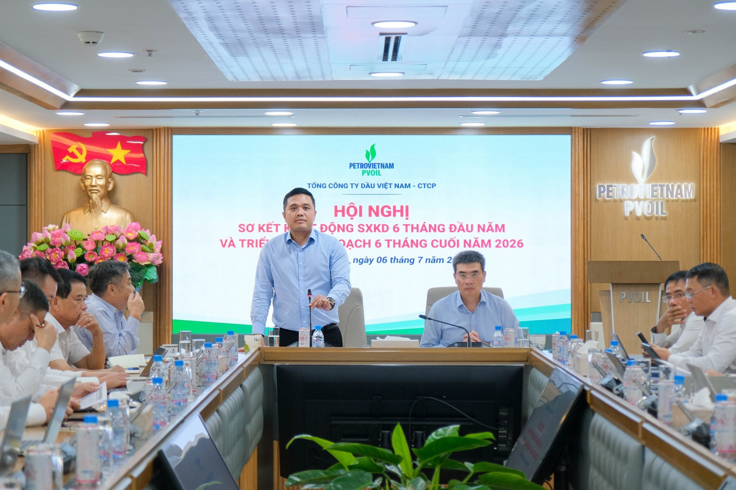 Ông Nguyễn Đăng Trình - Tổng Giám đốc PVOIL phát biểu tại Hội nghị