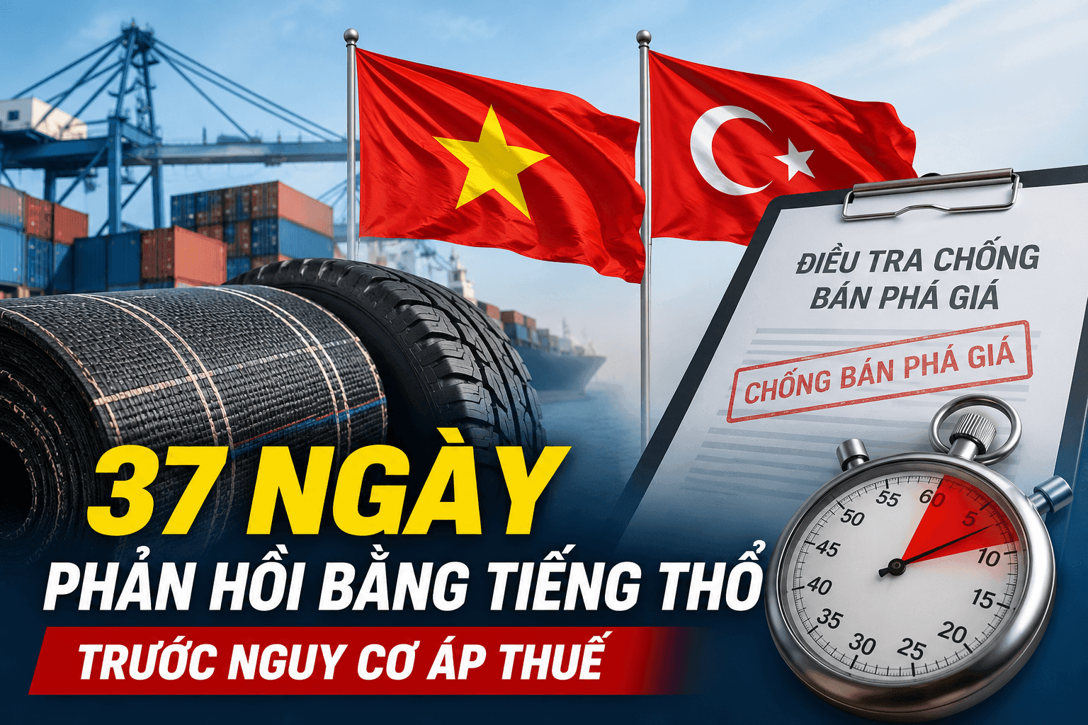Bị Thổ Nhĩ Kỳ điều tra chống bán phá giá, doanh nghiệp Việt chỉ có 37 ngày để phản hồi bằng tiếng Thổ