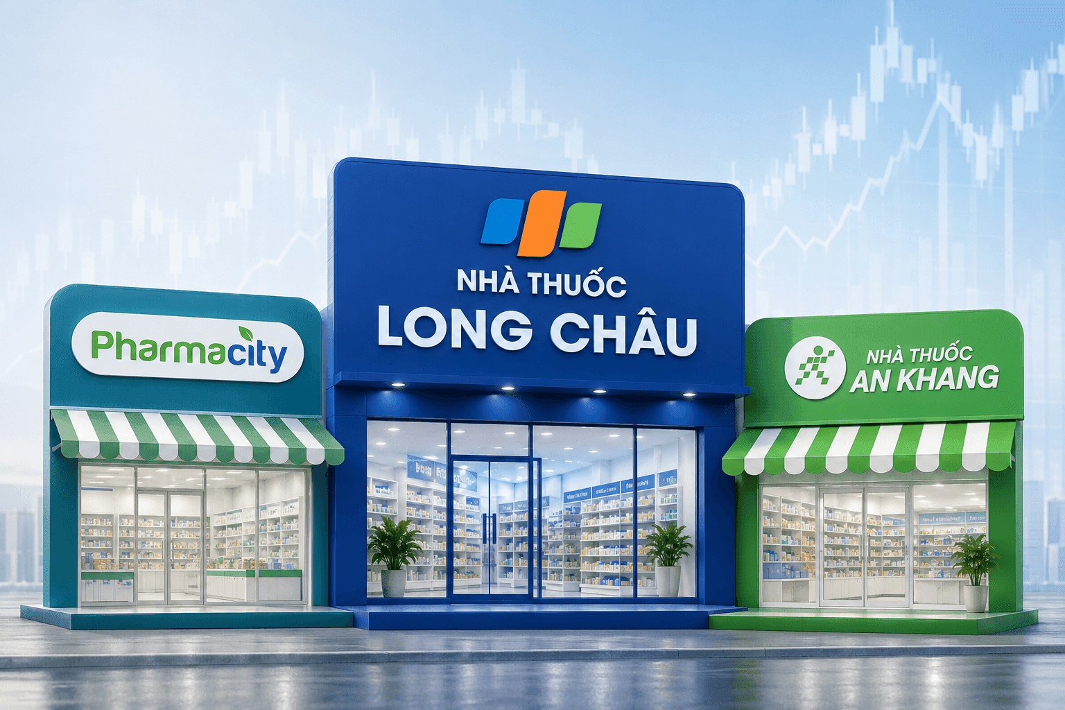 Long Châu, Pharmacity và An Khang: Khi cuộc đua nhà thuốc không còn chỉ là số điểm bán