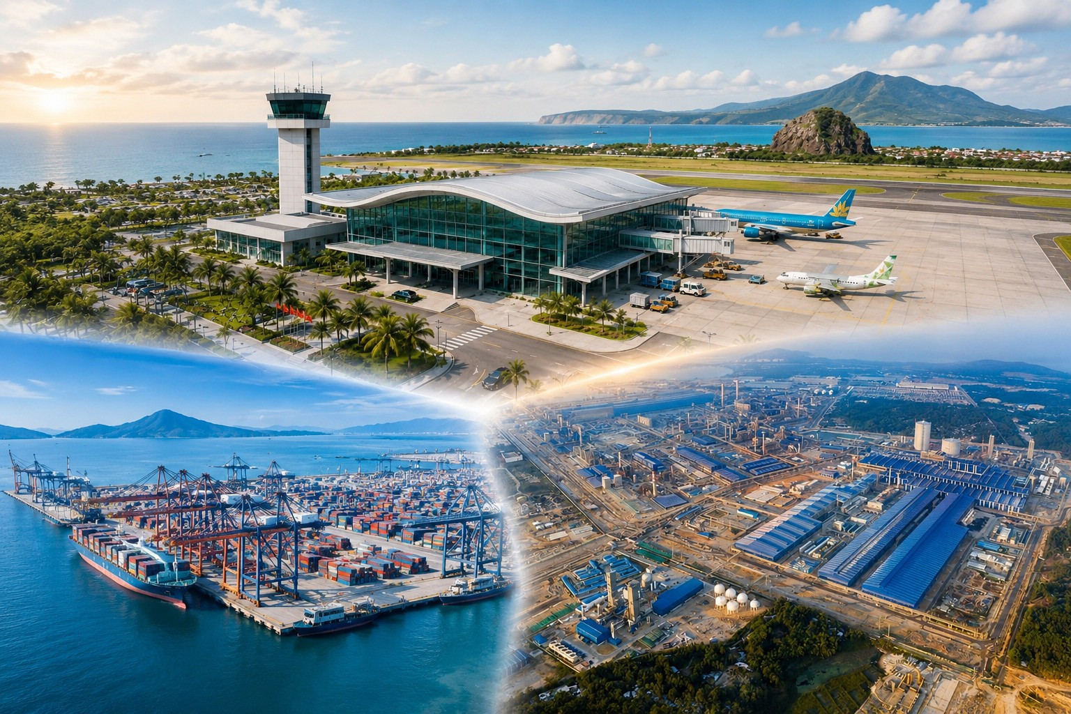 Một địa phương của Việt Nam cùng lúc sở hữu 2 sân bay, cảng biển nước sâu và đảo tiền tiêu - Ảnh 1.