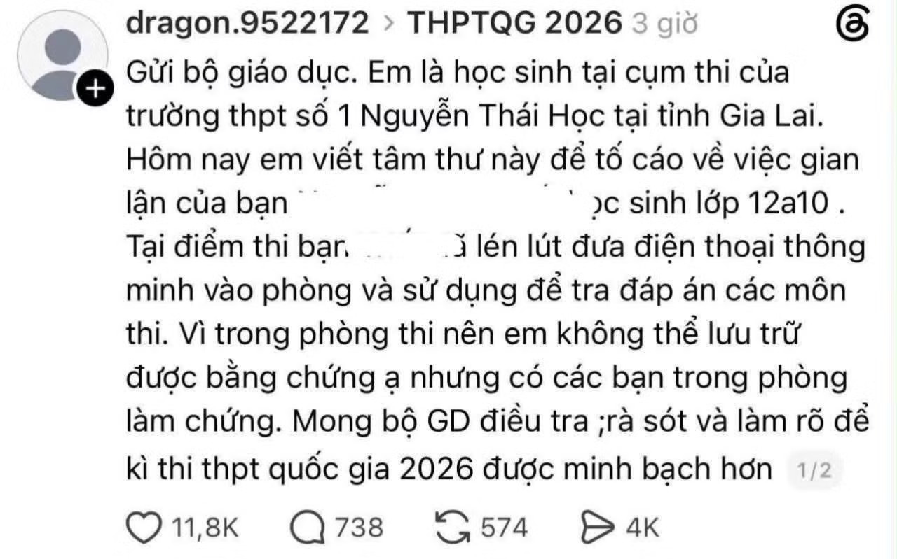Kết quả xác minh thông tin tố học sinh ở Gia Lai gian lận thi tốt nghiệp - Ảnh 1.