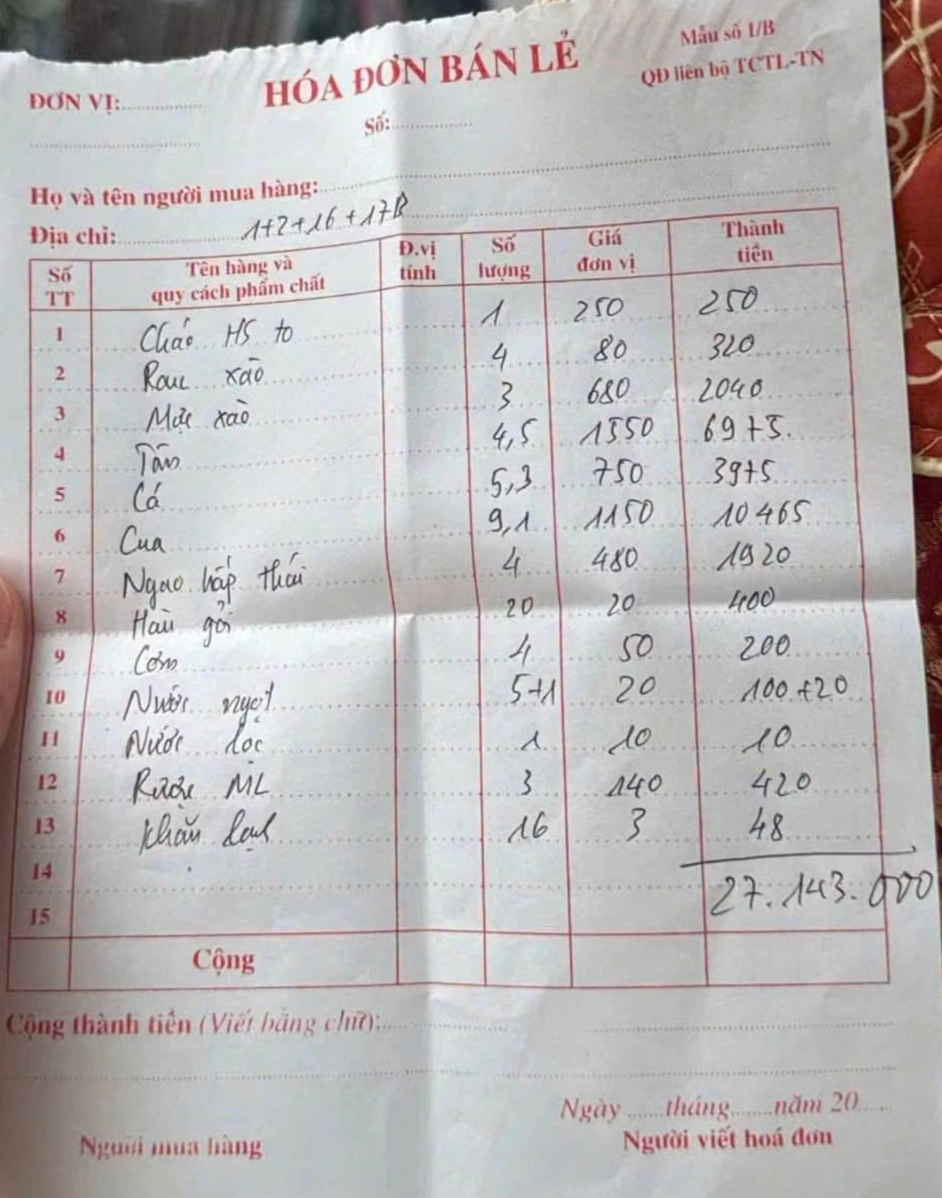 Quảng Ninh: Xử phạt nhà hàng bán bữa ăn hơn 27 triệu - Ảnh 1.