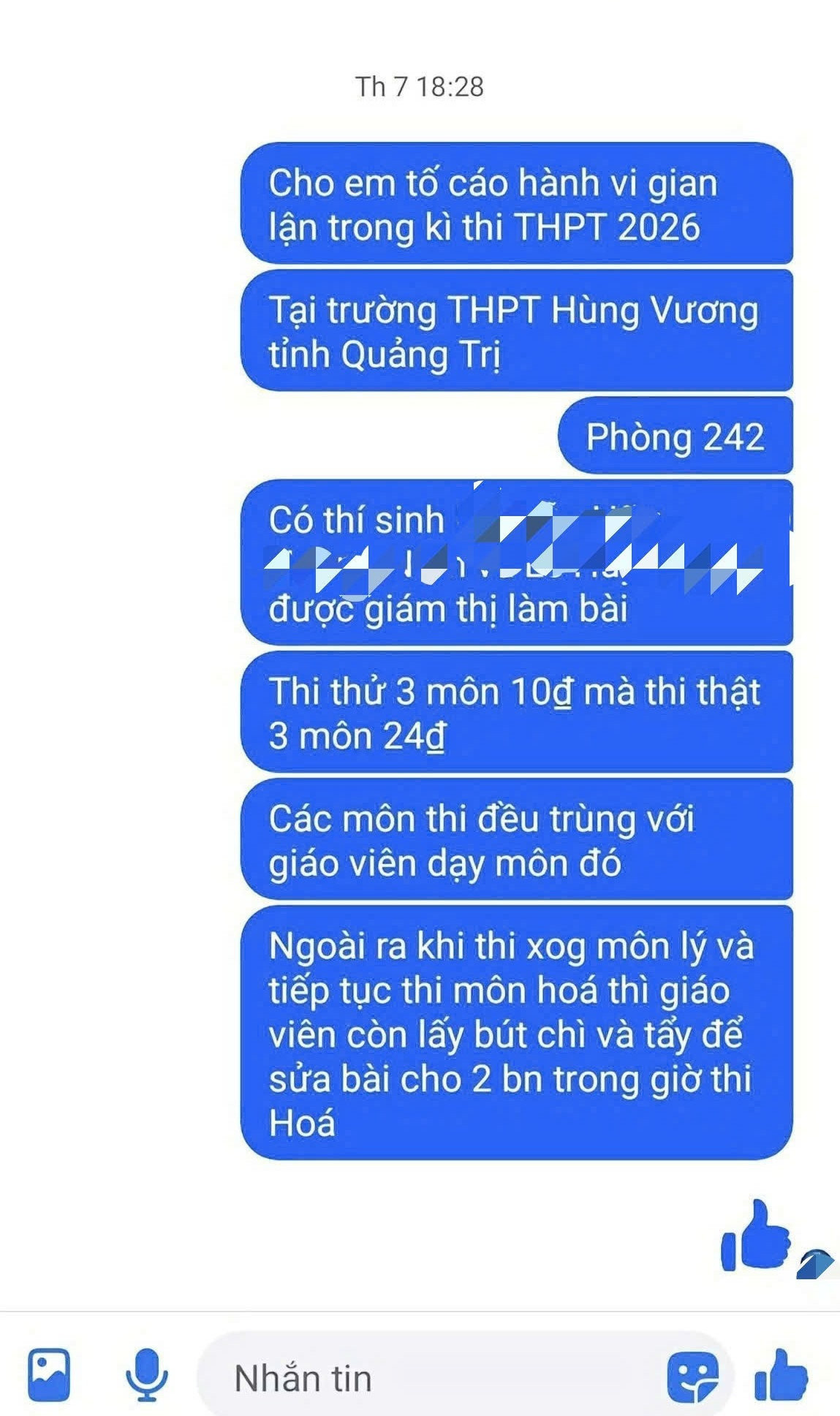 Thêm một điểm thi tốt nghiệp ở Quảng Trị xuất hiện nghi vấn gian lận - Ảnh 1.