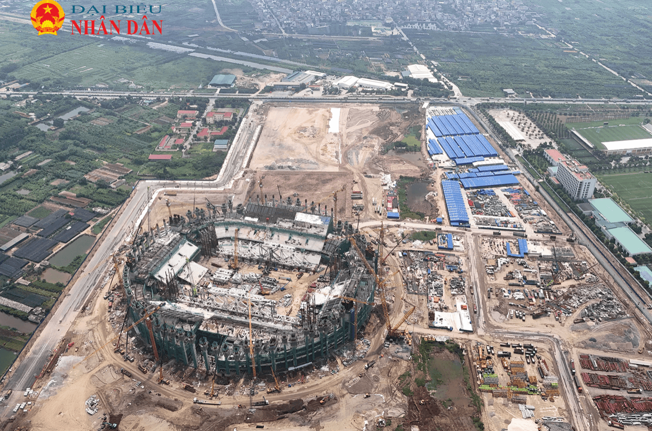 Siêu sân vận động sức chứa 60.000 chỗ ngồi vượt chuẩn quốc tế của Việt Nam sẽ hoàn thành vào năm 2027 - Ảnh 1.