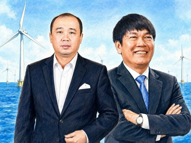 Tỷ phú Trần Đình Long và Chủ tịch Đại Quang Minh đề xuất siêu dự án điện gió 1,5 triệu tỷ đồng - Ảnh 1.