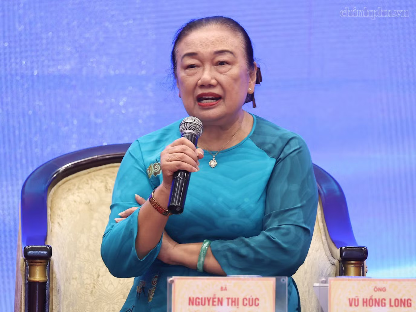 Bà Nguyễn Thị Cúc - Chủ tịch Hội Tư vấn thuế Việt Nam (VTCA). Ảnh: VGP. Đề xuất mới về việc lập hóa đơn - Ảnh 3.