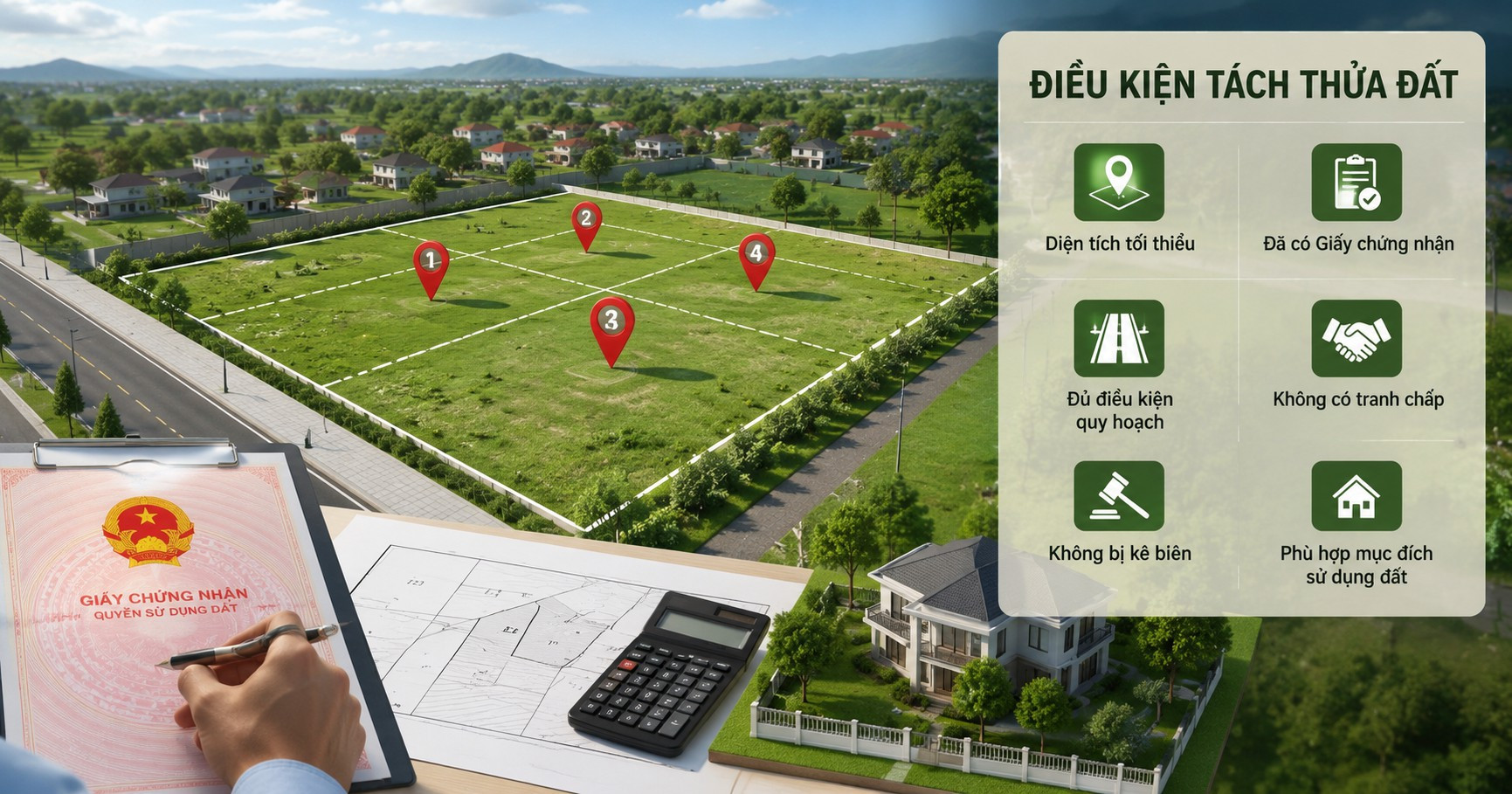 Từ nay, muốn tách thửa đất người dân cần đáp ứng điều kiện gì? - Ảnh 1.
