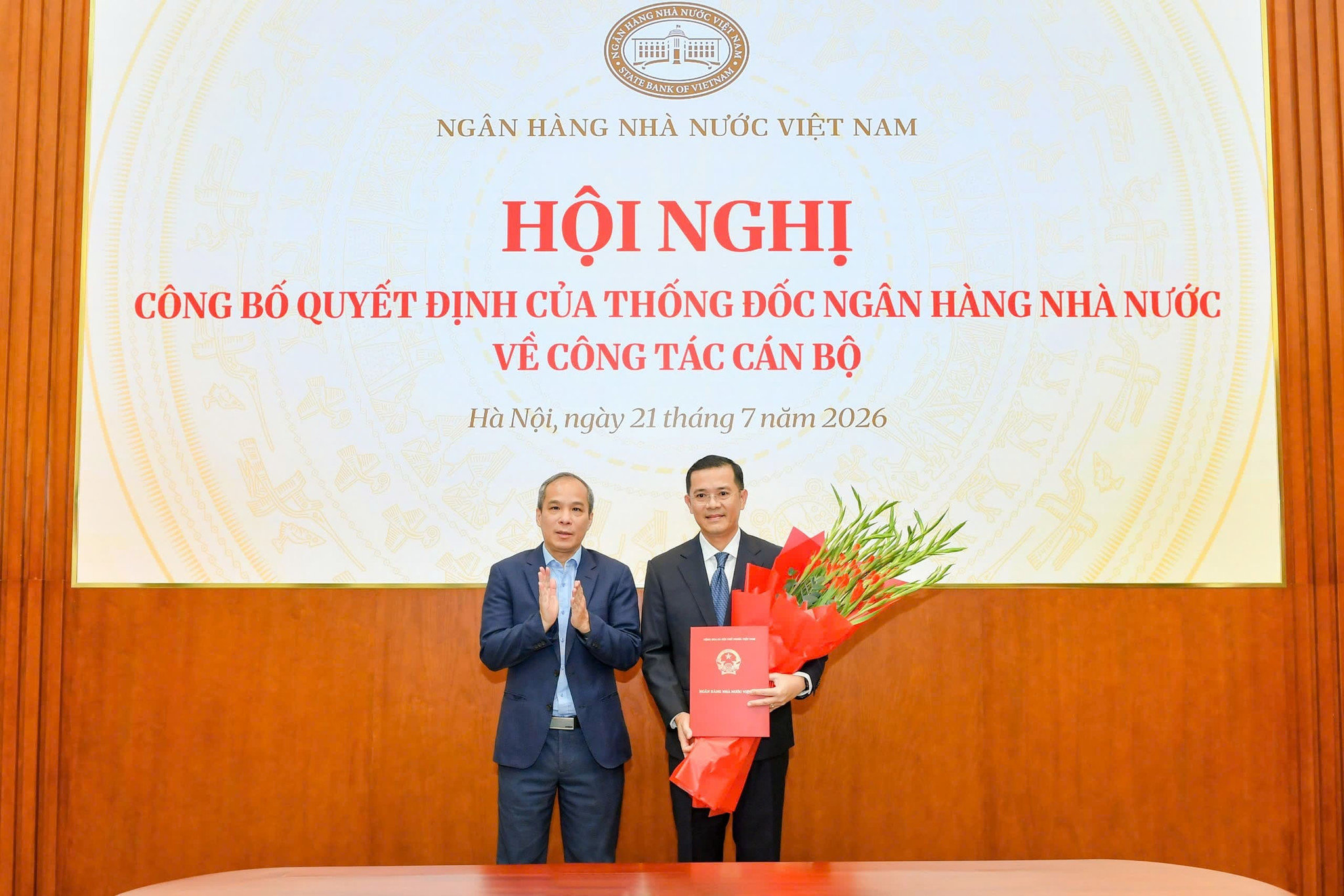 21.7.2026Công bố Quyết định bổ nhiệm Phó Vụ trưởng Vụ Tổ chức cán bộ Ngân hàng Nhà nước