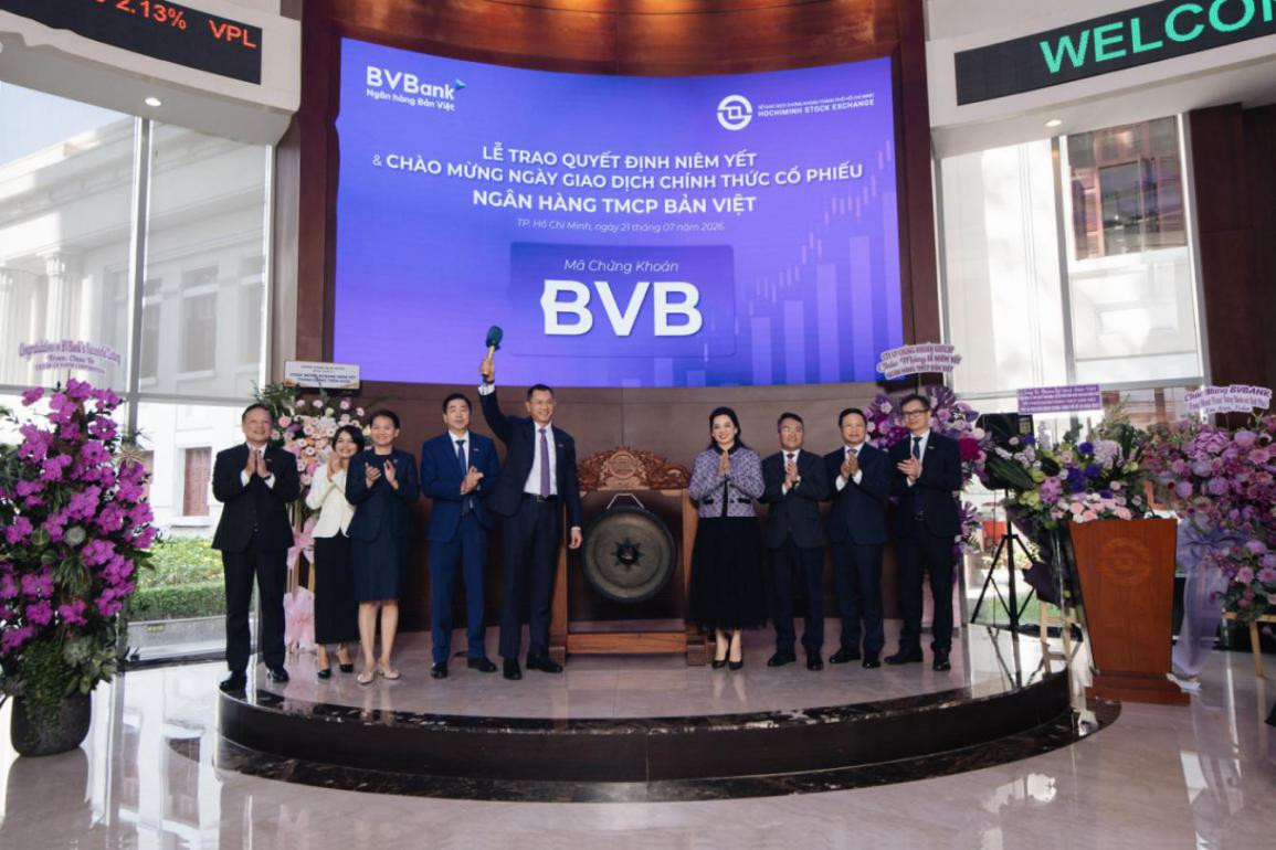 BVBank chính thức niêm yết cổ phiếu BVB trên sàn HoSE