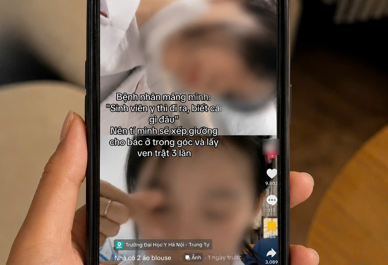 Nữ sinh Đại học Y Hà Nội đăng clip 'dọa' trả đũa bệnh nhân, nhà trường lên tiếng - Ảnh 1.