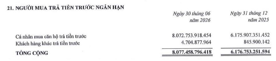 DXG ghi nhận hơn 8.000 tỷ đồng tiền đặt cọc từ khách hàng