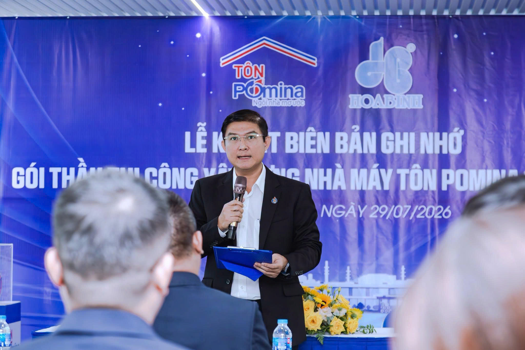 Tôn Pomina 'bắt tay' Xây dựng Hòa Bình làm nhà máy thép công suất 1,2 triệu tấn - Ảnh 1.