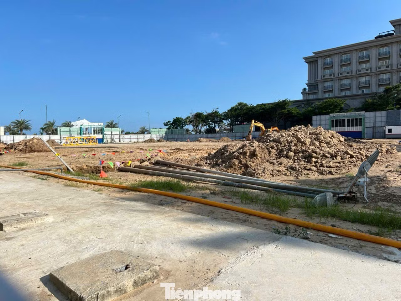 Bên trong dự án Five Star Odyssey đa phần là đất trống Loạt dự án trên 'đất vàng' Vũng Tàu: Nơi bỏ hoang, chỗ thi công cầm chừng... - Ảnh 4.