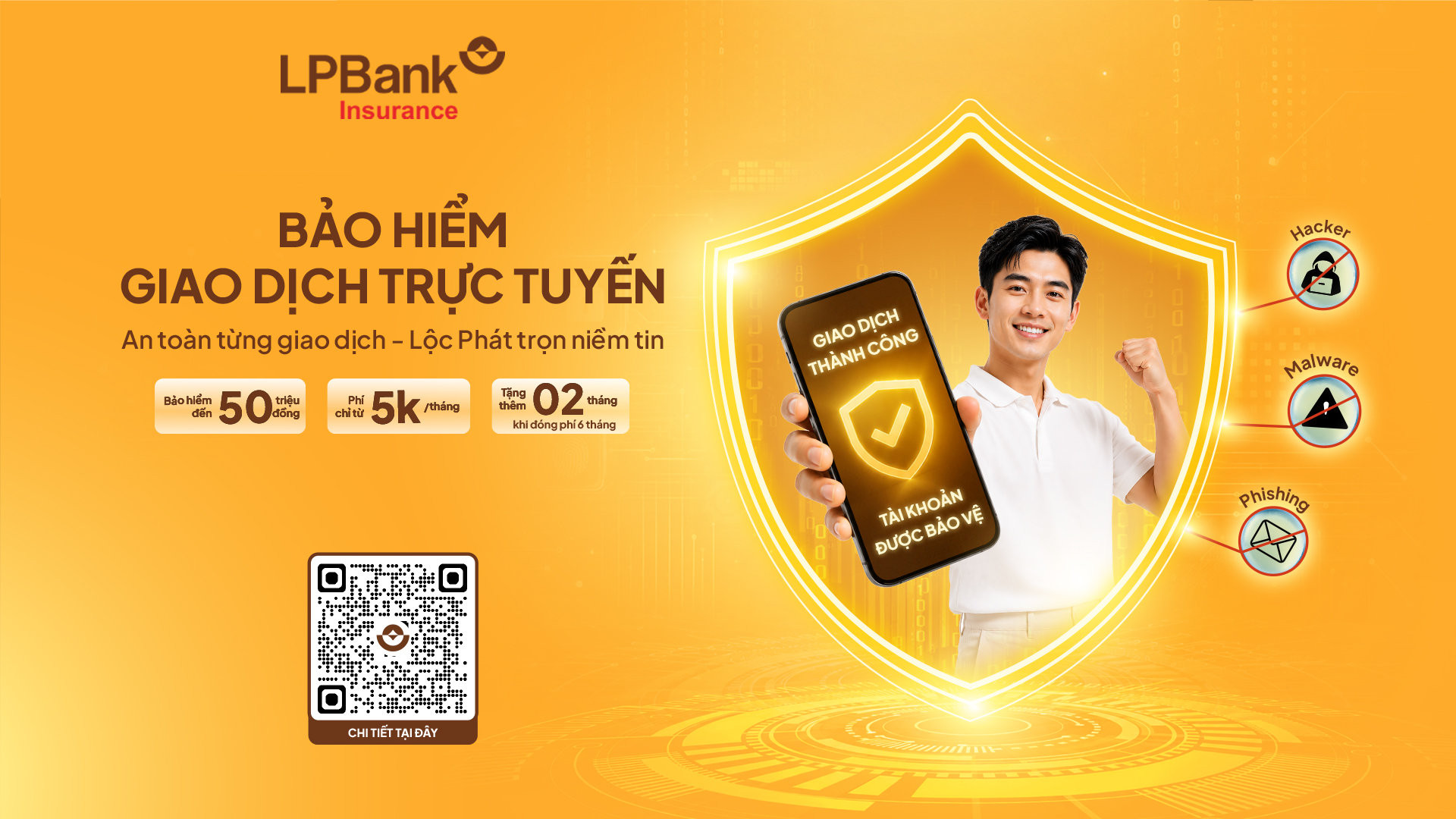 LPBank triển khai Bảo hiểm Giao dịch trực tuyến, tăng cường bảo vệ tài chính khách hàng trước rủi ro lừa đảo số - Ảnh 1.
