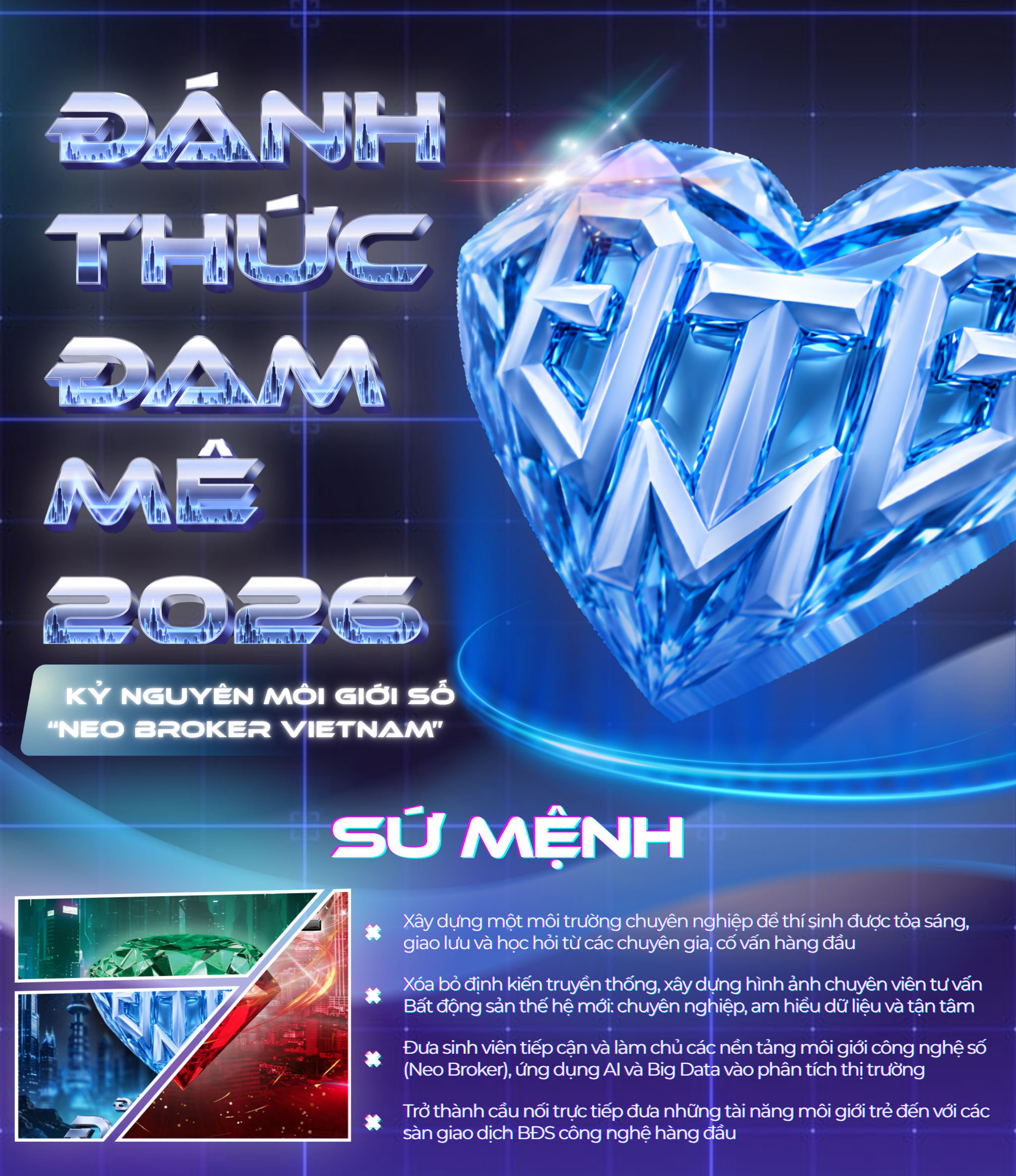 Đại học Kinh tế Quốc dân - Cuộc thi Đánh Thức Đam Mê 2026 quay trở lại: Ai sẽ trở thành Neo Broker dẫn đầu kỷ nguyên môi giới số? - Ảnh 1.
