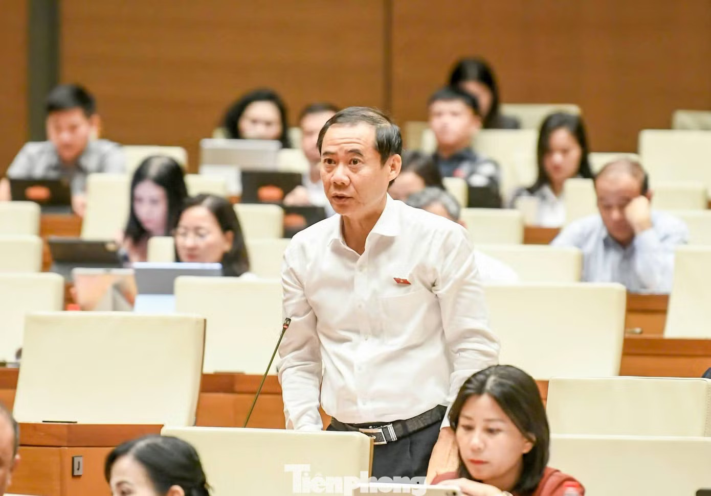 ĐBQH Nguyễn Thái Học. (Ảnh: Như Ý) Bổ sung quy định, kiểm soát chặt chẽ nội dung viết về lãnh tụ, lịch sử dân tộc - Ảnh 2.