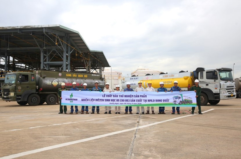 BSR chính thức xuất bán lô Diesel sinh học B5 đầu tiên do NM Lọc dầu Dung Quất sản xuất