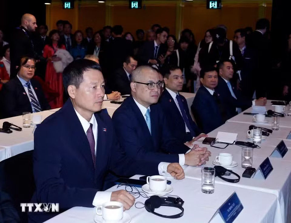 Các đại biểu tham dự. (Ảnh: Thống Nhất/TTXVN). Tổng Bí thư, Chủ tịch nước Tô Lâm dự Diễn đàn Tech Connect tại Đại học Công nghệ Sydney - Ảnh 15.