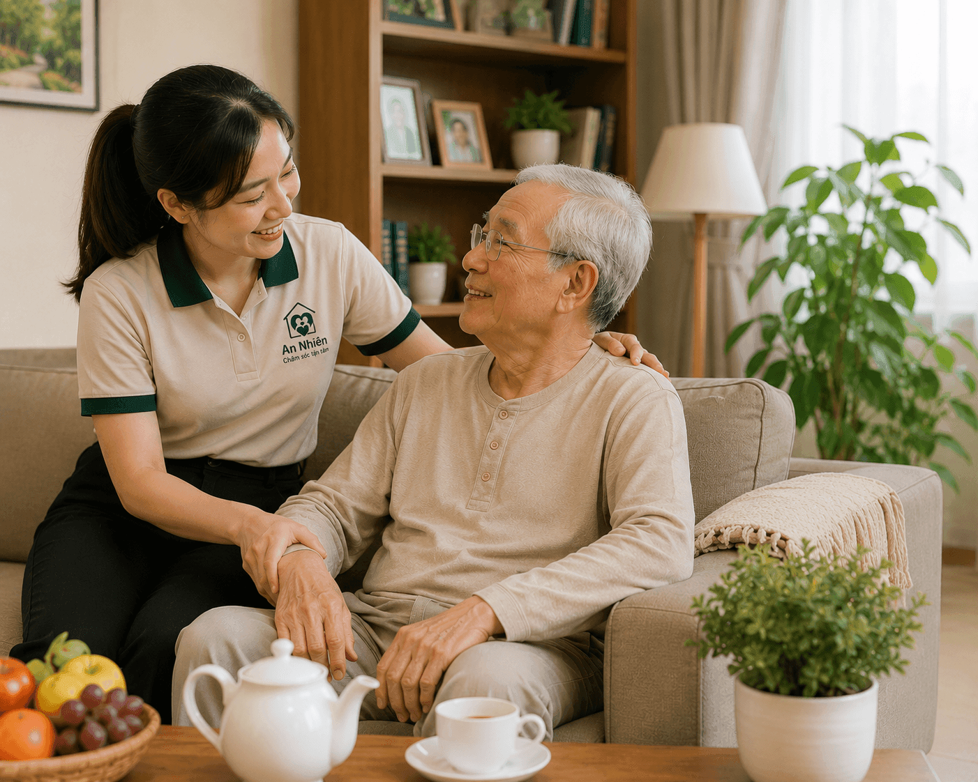 Khởi nghiệp từ nhu cầu chăm sóc người già ngày càng tăng, chị Nguyễn Thị Thanh Hòa xây dựng dịch vụ chăm sóc người cao tuổi tại nhà đầy nhân văn