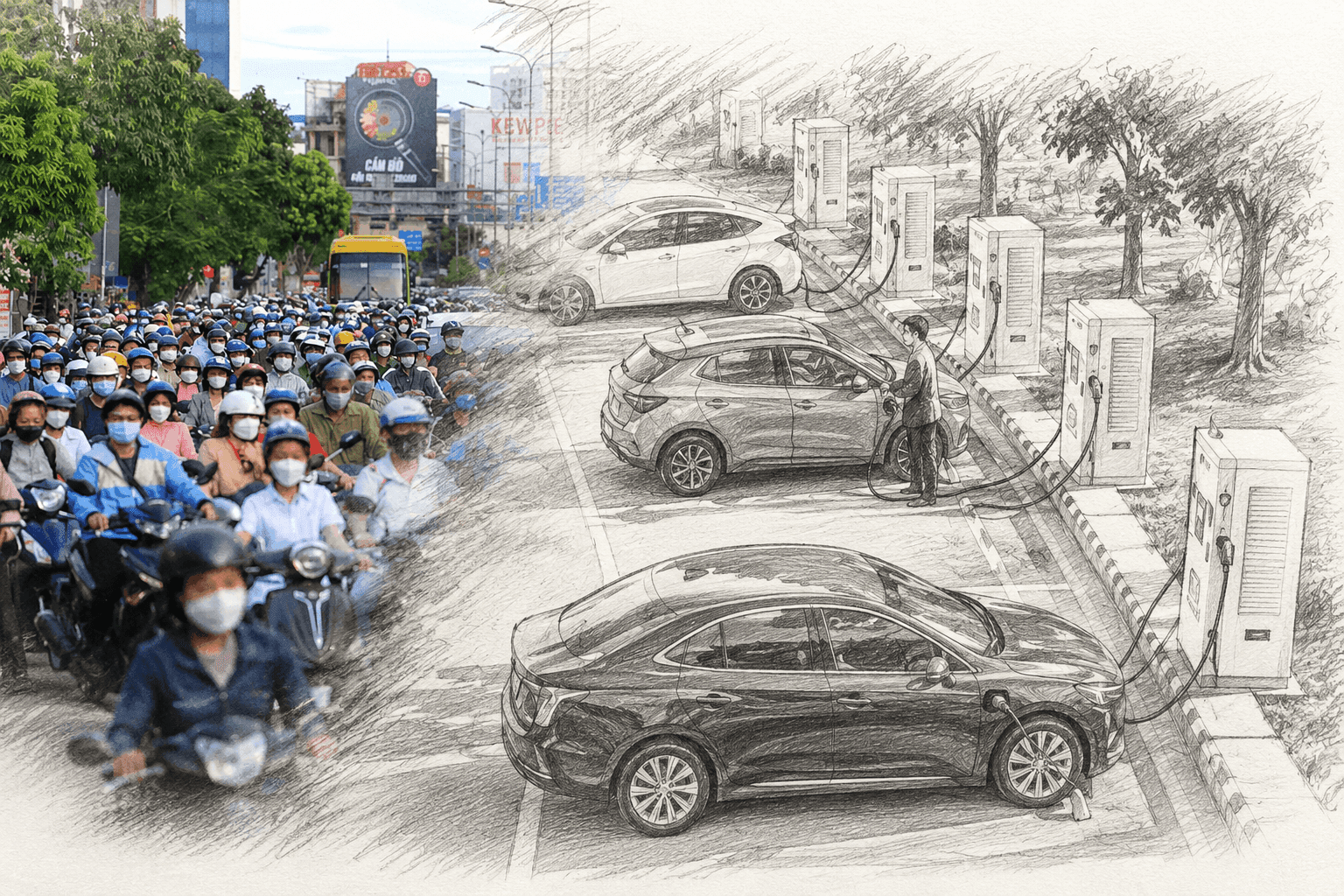Bộ Công Thương sắp thay đổi 'cuộc chơi' trạm sạc điện của VinFast, Dat Bike, Honda, Grab, Petrolimex...
