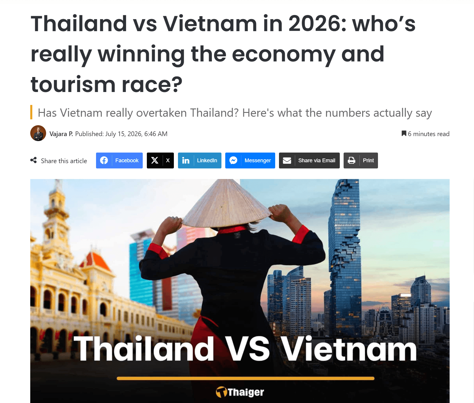 Báo Thái bất ngờ trước cuộc đua kinh tế với Việt Nam, riêng 1 lĩnh vực Thái Lan đã bị bỏ xa 140 tỷ USD - Ảnh 1.