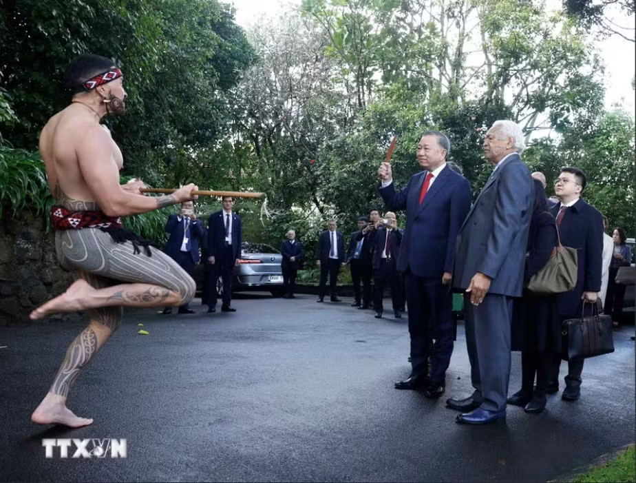Nghi thức đặc biệt của New Zealand trong lễ đón Tổng Bí thư, Chủ tịch nước Tô Lâm - Ảnh 1.