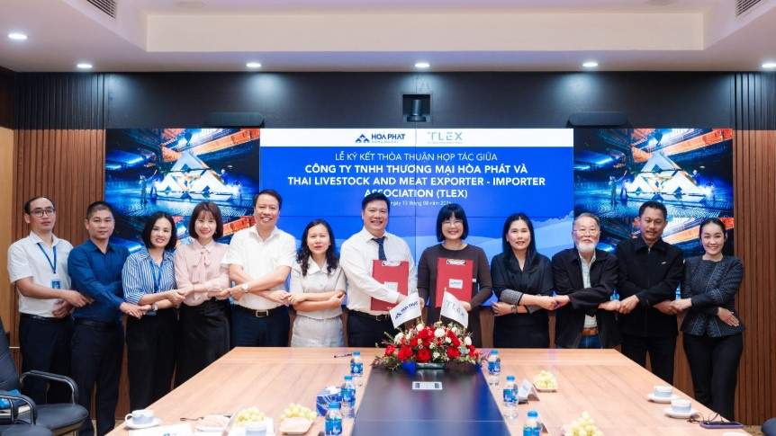 Lễ ký kết thỏa thuận hợp tác giữa Hòa Phát và TLEX