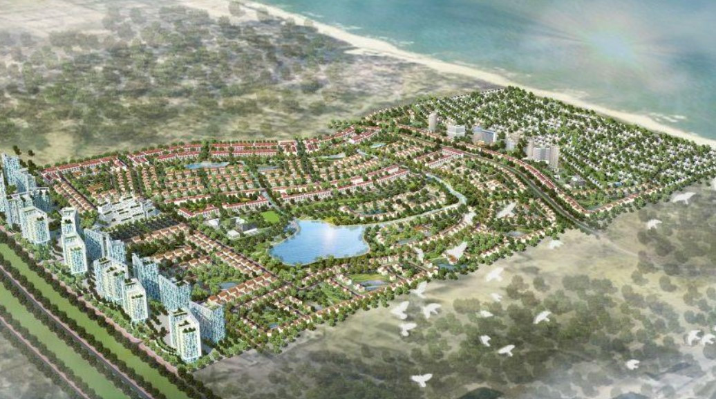 Phối cảnh dự án Khu phức hợp dịch vụ nghỉ dưỡng Bình Dương.