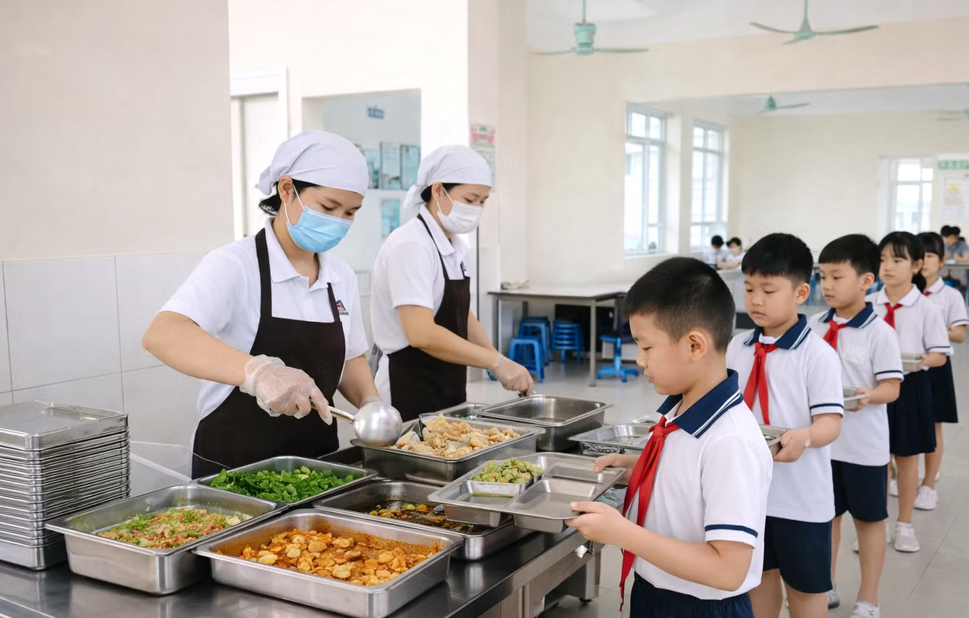 Công khai khay ăn của học sinh để giám sát. Thủ tướng chỉ đạo công khai khay ăn của học sinh, xử nghiêm hành vi ‘cắt xén’ - Ảnh 1.