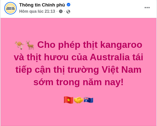 Theo Fanpage Thông tin Chính phủ đưa tin