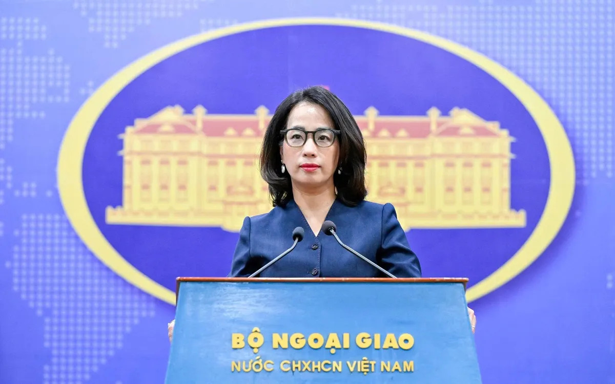 Người phát ngôn Bộ Ngoại giao Phạm Thu Hằng. Ảnh: BNG