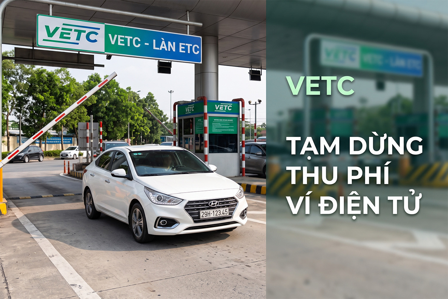 VETC ra thông báo tạm dừng thu phí