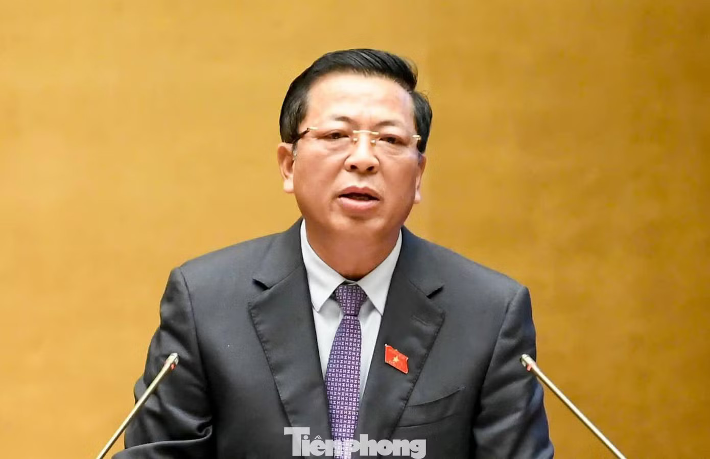 Bộ trưởng Bộ Xây dựng Trần Hồng Minh. Ảnh: Như Ý. Bộ trưởng Xây dựng: 'Không lo lãi suất khi mua nhà ở xã hội' - Ảnh 1.