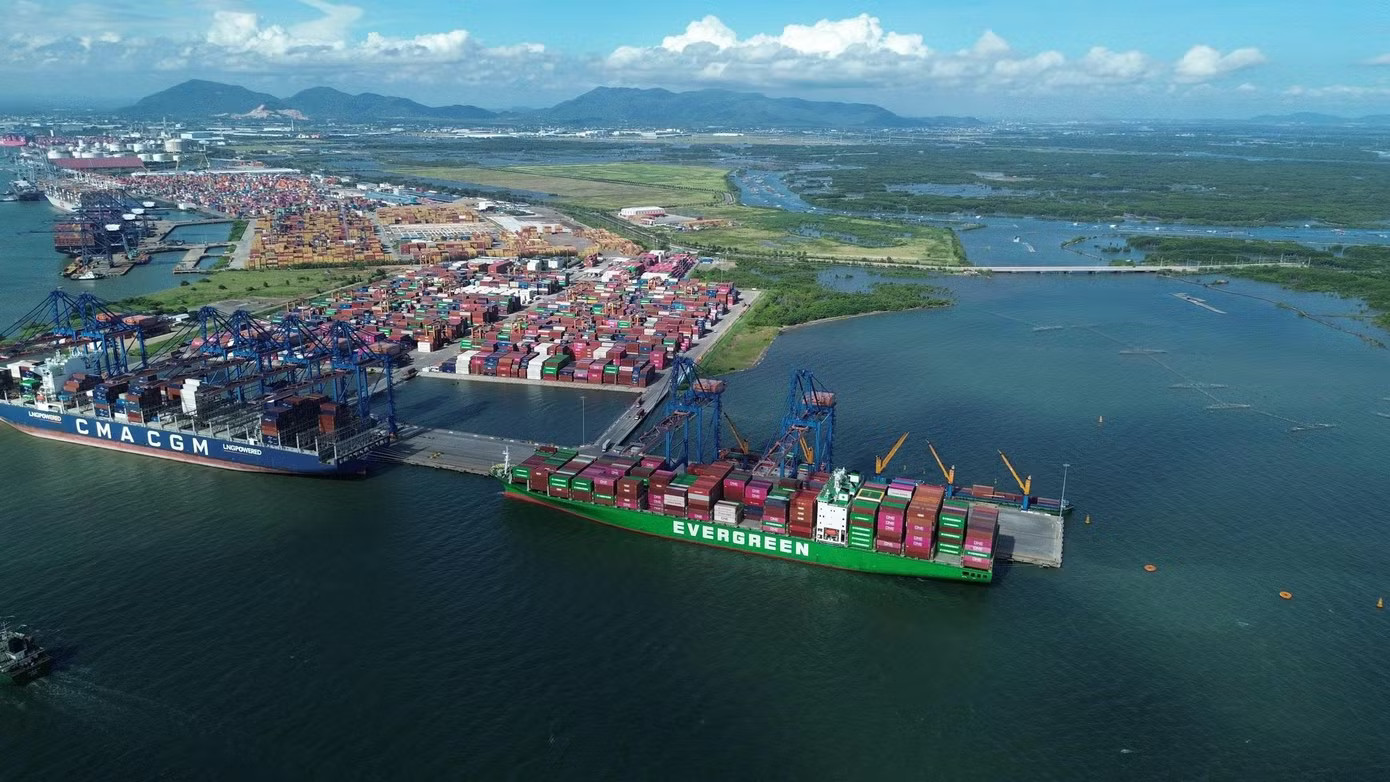 Khu vực cảng germalink tiếp giáp khu thương mại tự do Cái Mép Hạ thuộc phường Tân Phước. Kiến tạo đô thị cảng thông minh phía Nam TPHCM - Ảnh 1.