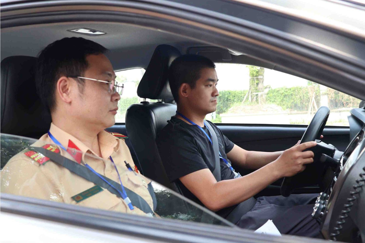 Sát hạch thực hành trên đường trường
