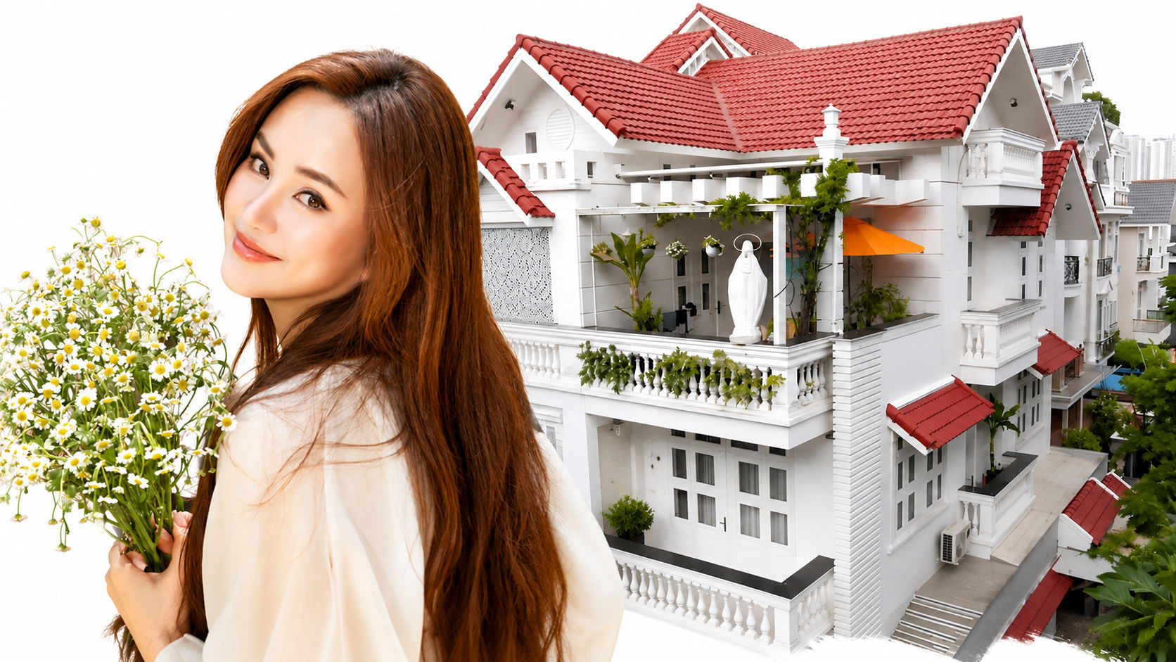 Soi cận bên trong căn biệt thự 4 tầng, hơn 1.400m2 của Vy Oanh: Tone trắng chủ đạo, không gian như resort thu nhỏ Soi cận bên trong căn biệt thự 4 tầng, hơn 1.400m2 của Vy Oanh: Tone trắng chủ đạo, không gian như resort thu nhỏ