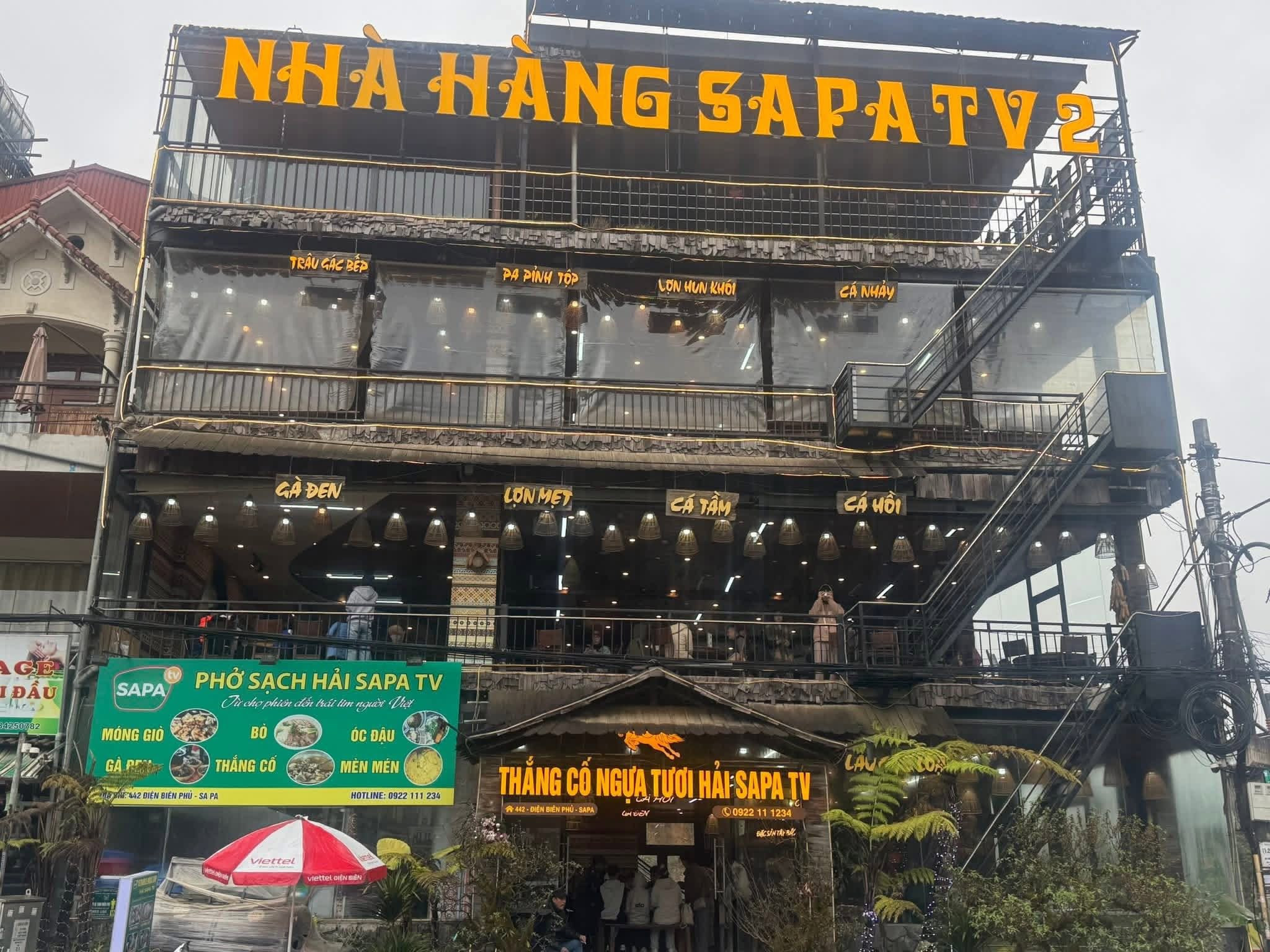 Nhà hàng thứ 2 của Hải SaPa tại Lào Cai. Nguồn ảnh: Nhà hàng SaPa TV2