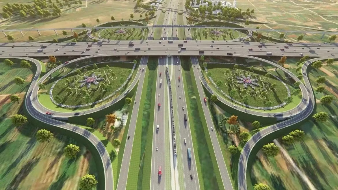 Dự án đường Vành đai 5 - Vùng Thủ đô có chiều dài khoảng 349 km. ‘Chốt’ đường Vành đai 5 - Vùng Thủ đô dài 349 km, tổng vốn hơn 288 nghìn tỷ đồng - Ảnh 1.