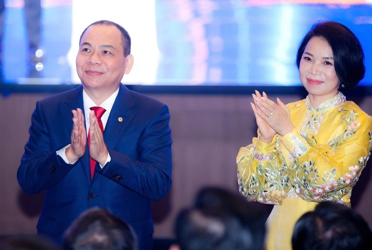 Vợ chồng tỷ phú Phạm Nhật Vượng giàu nhất nhì Việt Nam