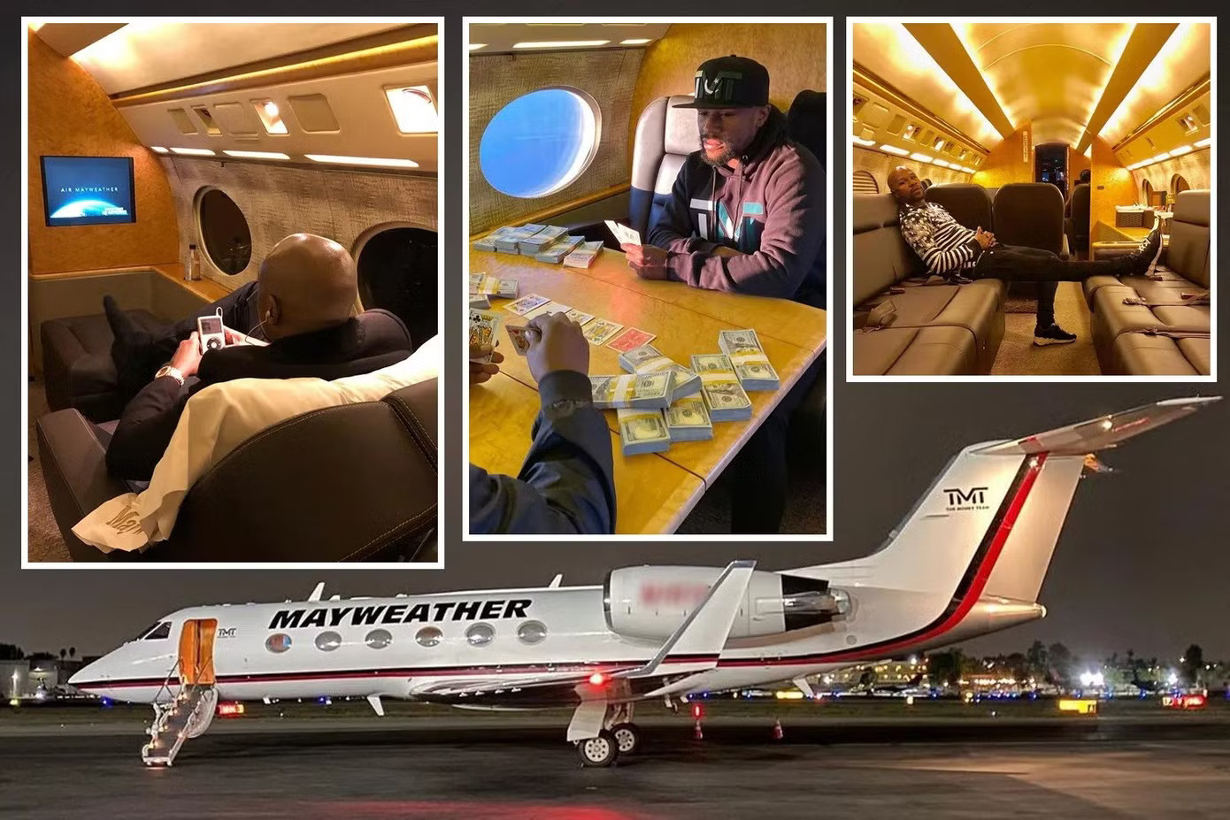 Chiếc G650ER xa hoa của võ sĩ quyền Anh Floyd Mayweather. Chuyên cơ đưa Chủ tịch FIFA tới Hà Nội có thể là chiếc Gulfstream của giới siêu giàu - Ảnh 5.
