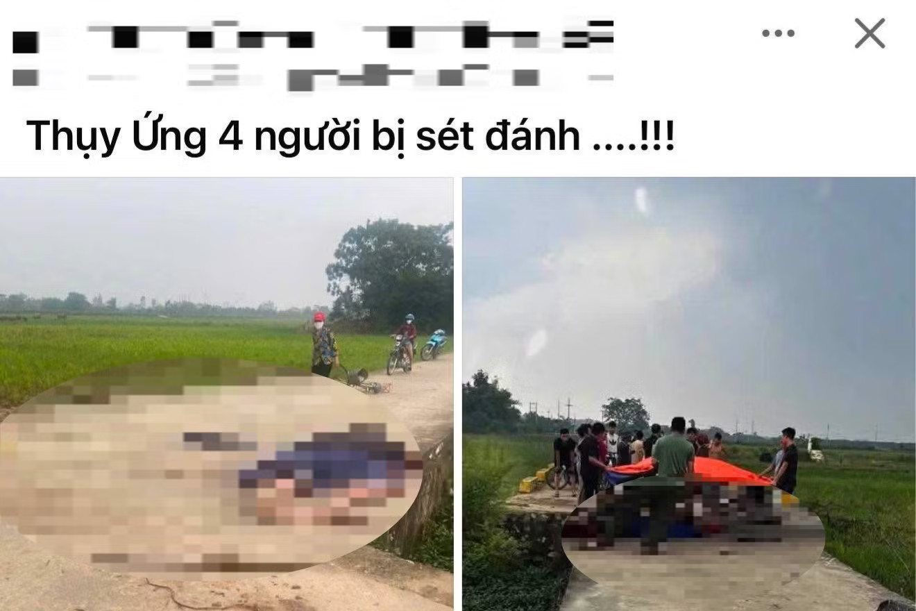 Thực hư thông tin '4 người bị sét đánh' ở Hà Nội - Ảnh 1.