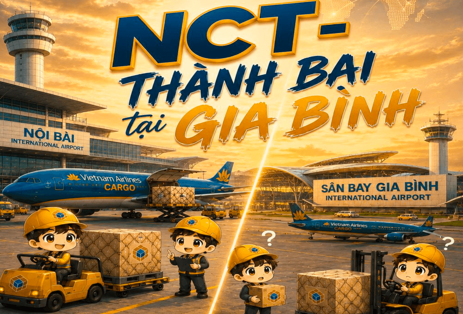 Sân bay Gia Bình 196.000 tỷ đồng bất ngờ trở thành biến số lớn đối với Noibai Cargo (NCT)
