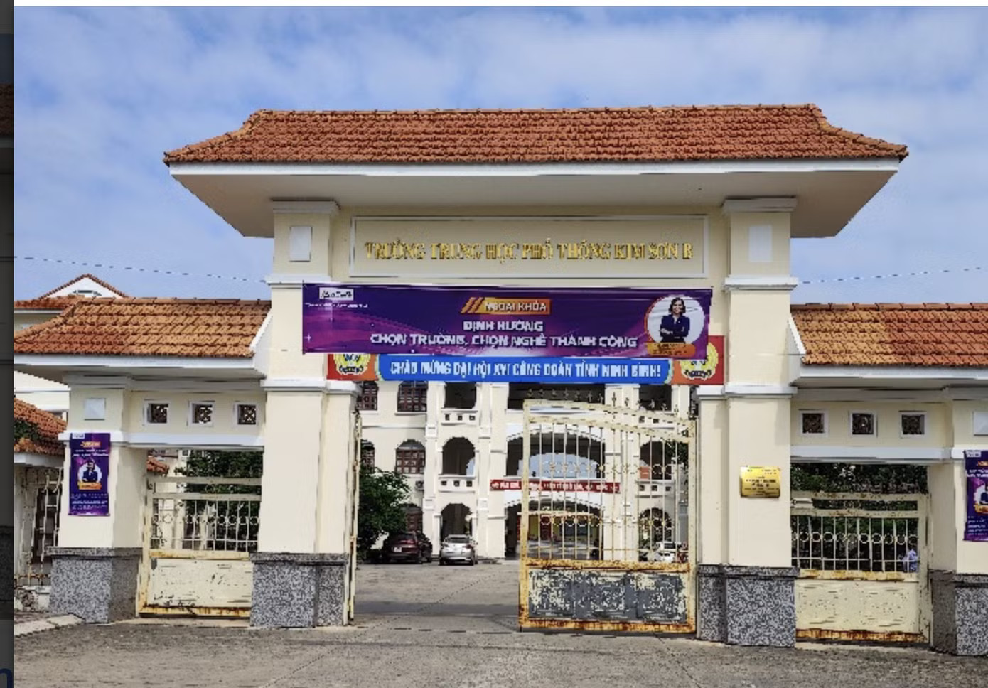Trường THPT Kim Sơn B. Hai trường học ở Ninh Bình mang tên cố Chủ tịch nước Trần Đại Quang - Ảnh 1.